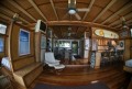 Interior, murphy bed and divider at left, punee at right