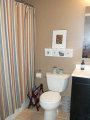 upstairs bathroom with tiled floors
